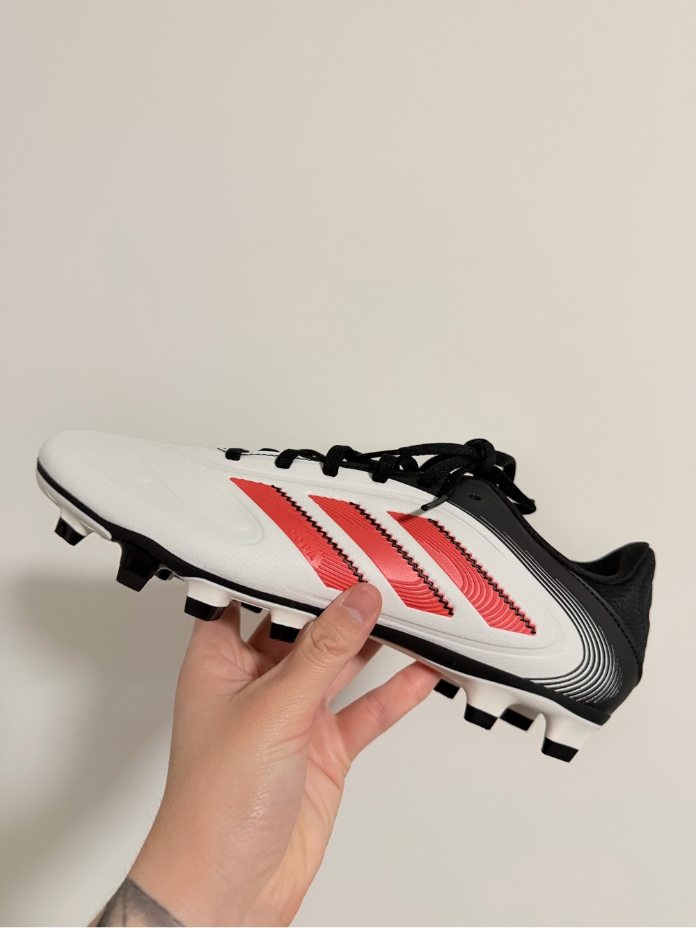 Adidas Copa Pure III Club FG MG White Lucid Red IE1173 Men’s Size 7.5 NWT
